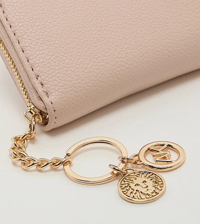 ANNE KLEIN  Anne Klein Logo Detail Zip-around Card Holder for Women | Best Price UAE